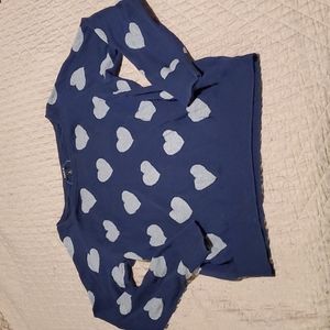 Torrid 0 Navy blue silver hearts